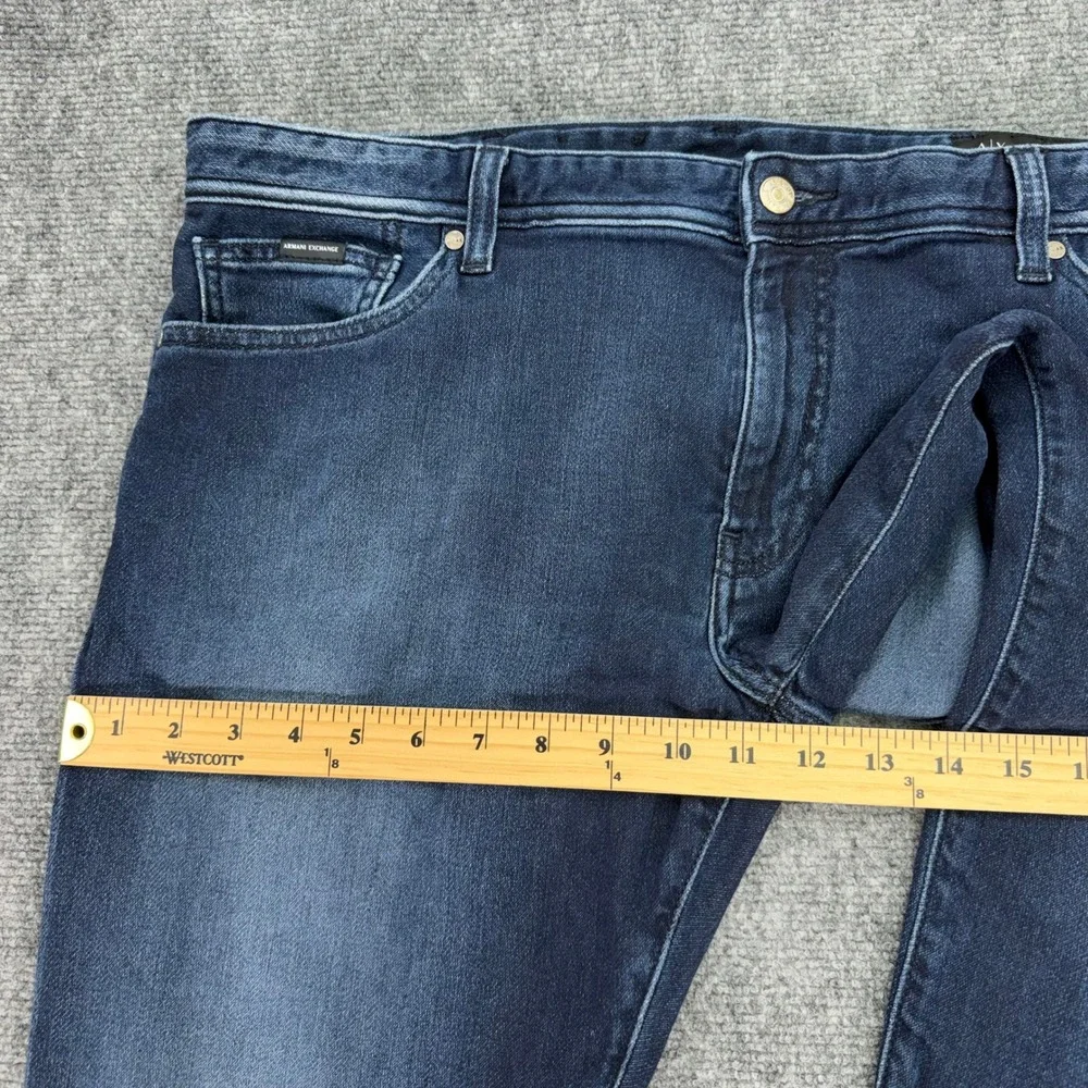 Armani‎ Exchange Jeans Mens 38 (Fits 39x31) Dark Blue J14 Skinny Stretch